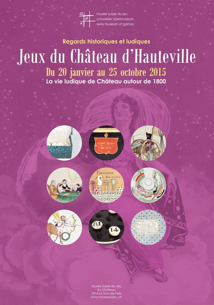 Affiche pour l'exposition "Jeux de Château d'Hauteville"