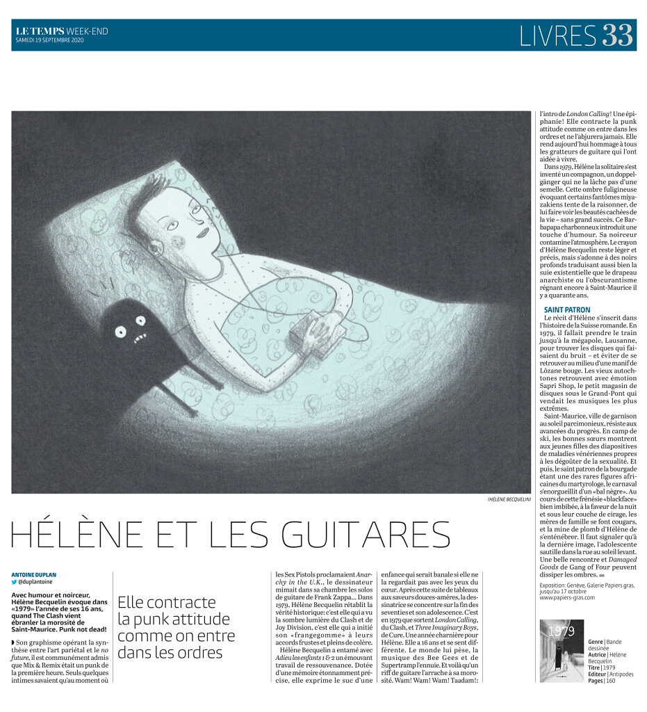 Le Temps, septembre 2020